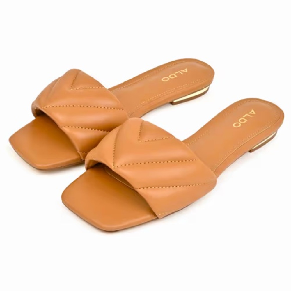♥️ALDO Quilted open toe flats